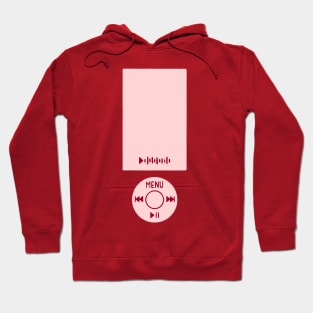 Red MP3 Music Player Retro Hoodie